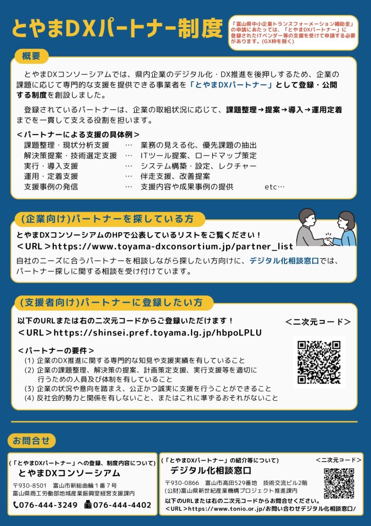 第３次　富山県中小企業トランスフォーメーション補助金